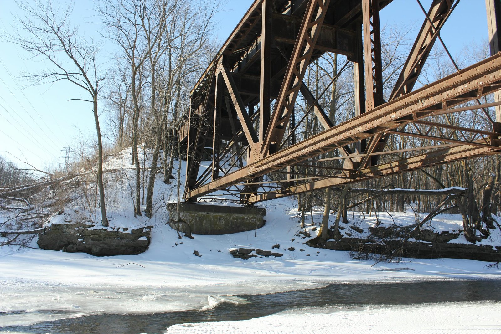 Looking south
